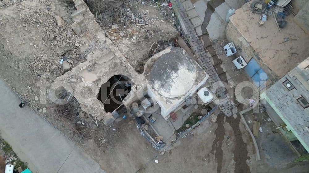 مرقد الست نفيسة , هيت , لقطة من الأعلى