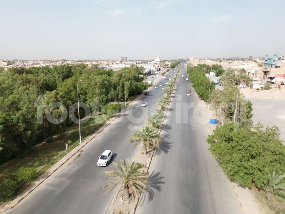 شارع الحزام الاخضر , سيارات , اشجار