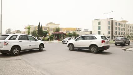 حركة المرور داخل جامعة الموصل