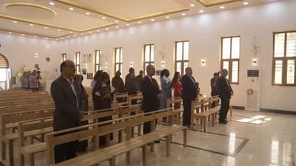 Church, worshippers, Mosul, Easter