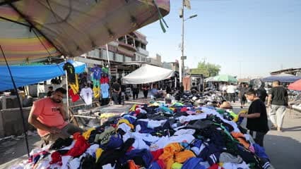 سوق مريدي , بسطاتبيع ملابس