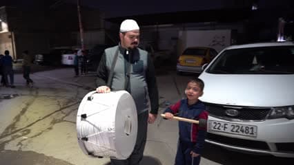 المسحراتي ,الموصل القديمة , اطفال