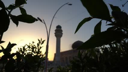 جامع الأنبار الكبير , غروب الشمس