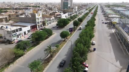 شارع الحزام الاخضر , اسواق , اشجار , سيارات