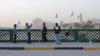 جسر الشهداء , بغداد , منظر الغروب