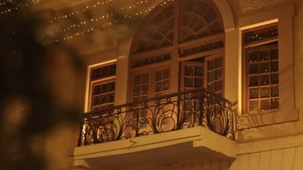 مباني شارع الرشيد , ليلاً