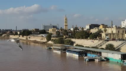 Al-Qushla, Tigris River, in the morning