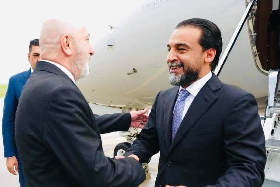 Al-Halbousi congratulates Nizar Amedi on his election as President of the Republic
