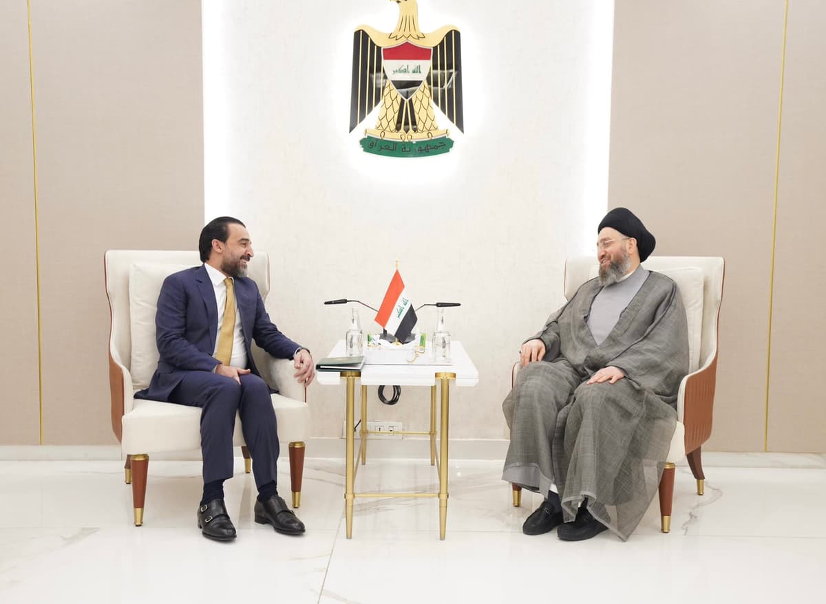 Al-Halbousi and Al-Hakim affirm their support for Ali Al-Zaidi’s government and stress the importance of confronting economic challenges and strengthening regional stability
